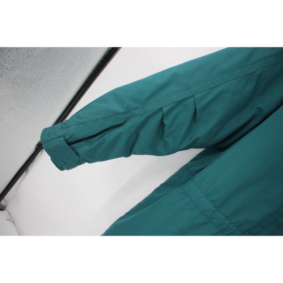 Vintage Eddie bauer Women's small premium goose down puffer jacket green pockets - Picture 8 of 16